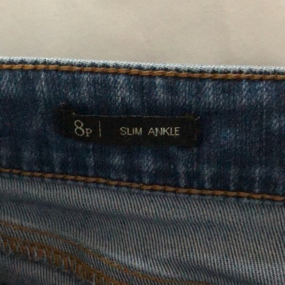 Women’s size 8P talbots flawless five pocket slim ankle bluejeans - Picture 5 of 8